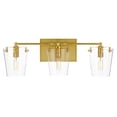 thumbnail image 1 of 351B03BLSB-Varaluz Lighting-Arlo 3-Light Bath and Vanity in Glam Style 7.75 Inches Tall and 22.88 Wide-Gold Finish, 1 of 5