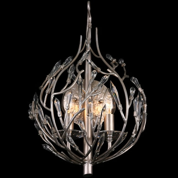Varaluz Bask 2-Lt Crystal Sconce - Gold Dust