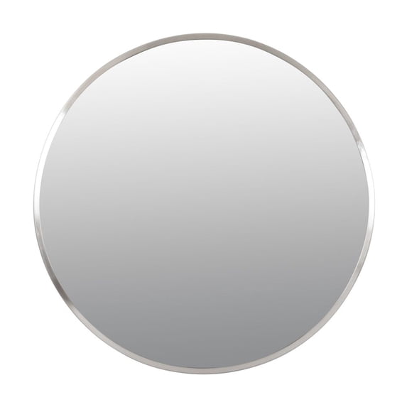428A01BN Varaluz Lighting Cottage - 30 Inch Round Mirror-Brushed Nickel Finish