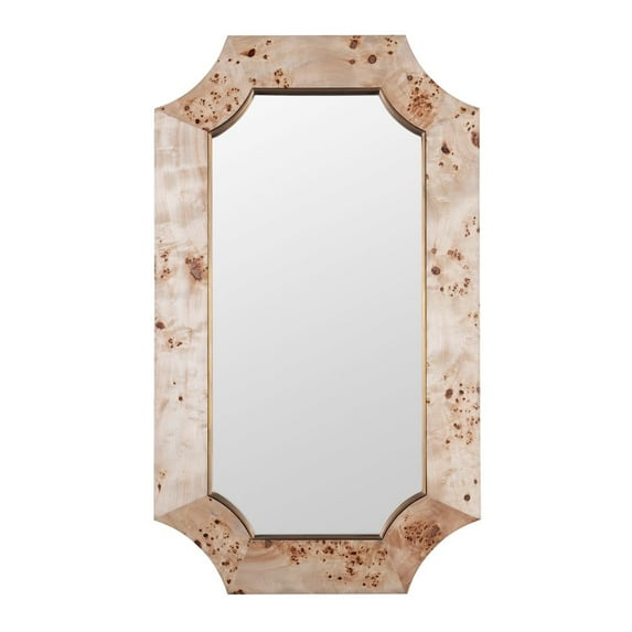 Varaluz Farra 26x44 Wall Mirror - Poplar Burl/Weathered Brass