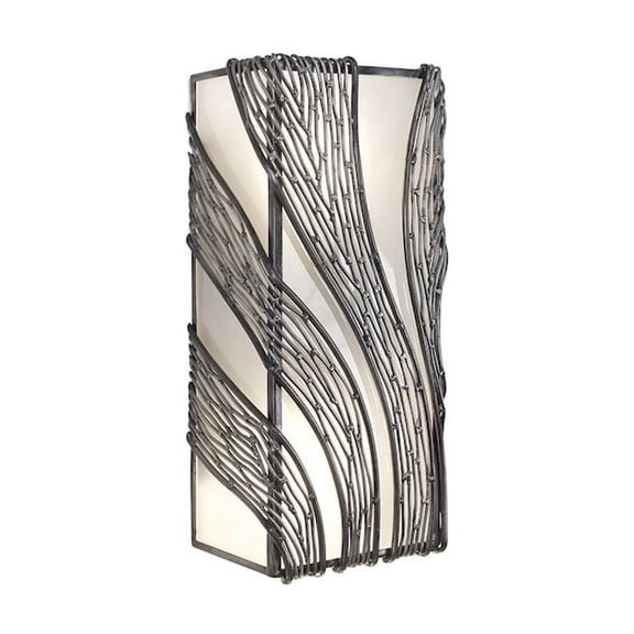 Varaluz Flow 2-Lt Vertical Sconce - Steel