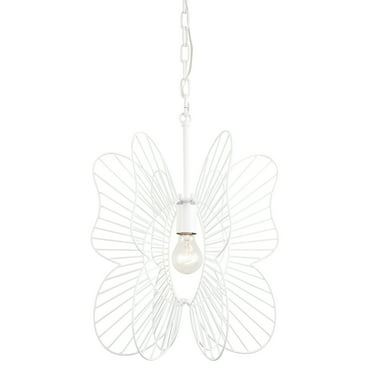 Varaluz Lighting-330P01WH-Monarch - Butterfly One Light Pendant  White