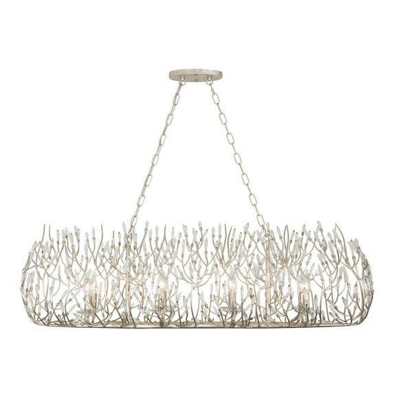 Varaluz Bask 8-Lt Crystal Linear Pendant - Gold Dust