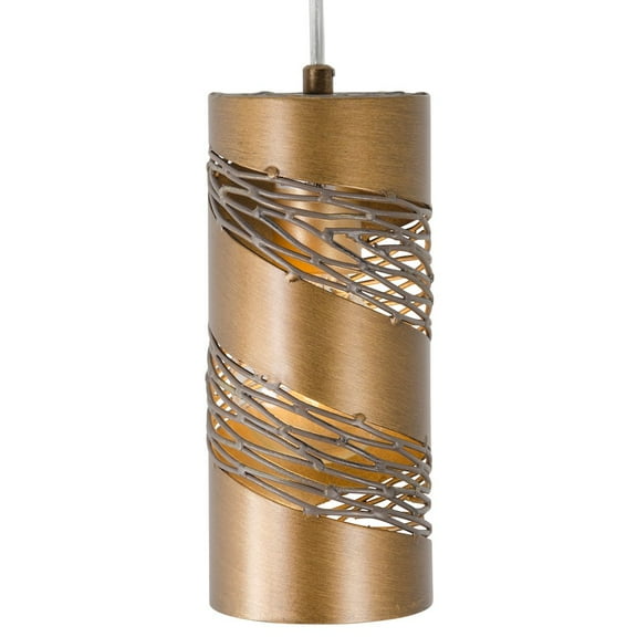 Varaluz Flow 1-Lt Cylinder Mini Pendant - Hammered Ore