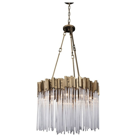 Varaluz Matrix 9-Lt Pendant - Havana Gold