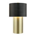 thumbnail image 1 of Varaluz Secret Agent 1-Lt Table Lamp - Painted Gold/Black Leather, 1 of 2