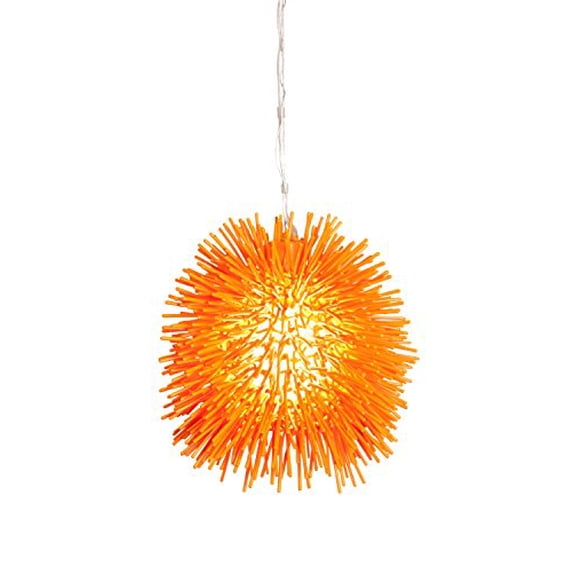 Varaluz 169M01OR Urchin 1-Light Mini Pendant - Electric Pumpkin Finish