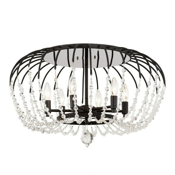 Varaluz Lighting - Voliere - 6 Light Semi-Flush Mount In Coastal Style-14.5