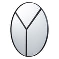 thumbnail image 1 of Lyra 30-In Round Accent Mirror - Black, 1 of 2