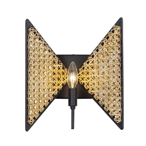 Varaluz Machina 1-Lt Sconce - Matte Black/Sulihiya
