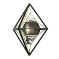 thumbnail image 1 of Varaluz Marcia 1-Lt Wall Sconce - Matte Black/French Gold, 1 of 5