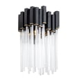 thumbnail image 1 of Varaluz Lighting - Matrix - One Light Wall Sconce-Matte Black/French Gold Finish, 1 of 7