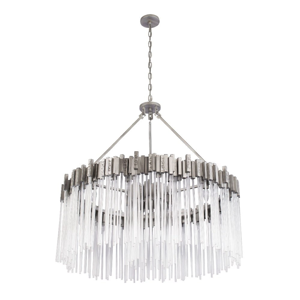 Matrix 12-Light Black Steel Chandelier
