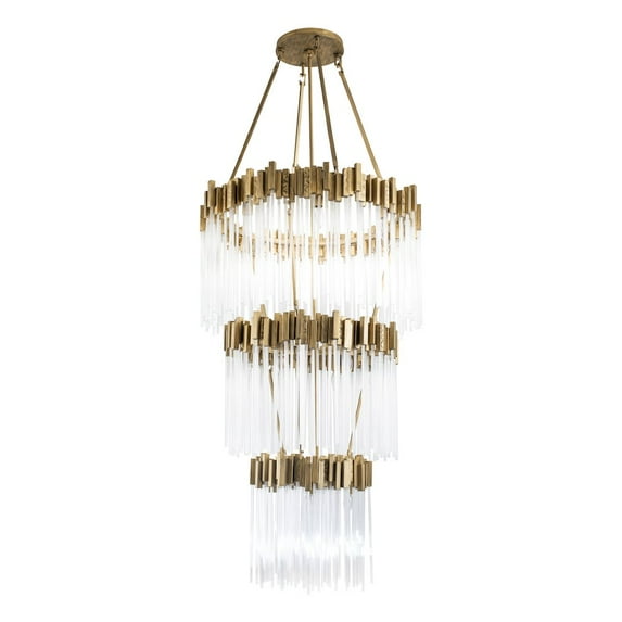 Varaluz Matrix 18-Lt 3-Tier Chandelier - Havana Gold