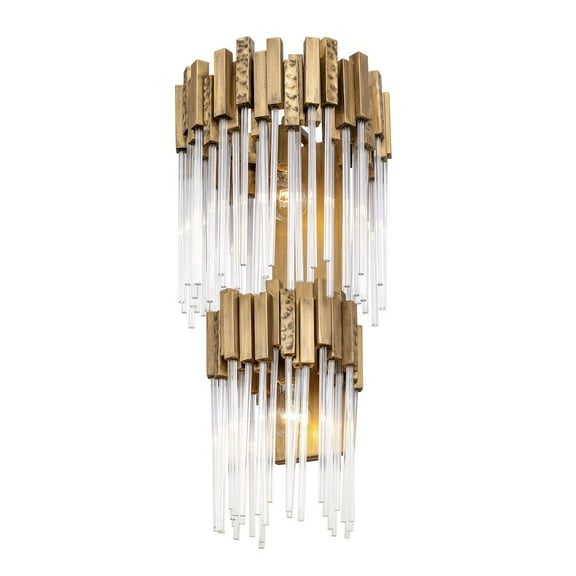 Varaluz Matrix 2-Lt 2-Tier Sconce - Havana Gold