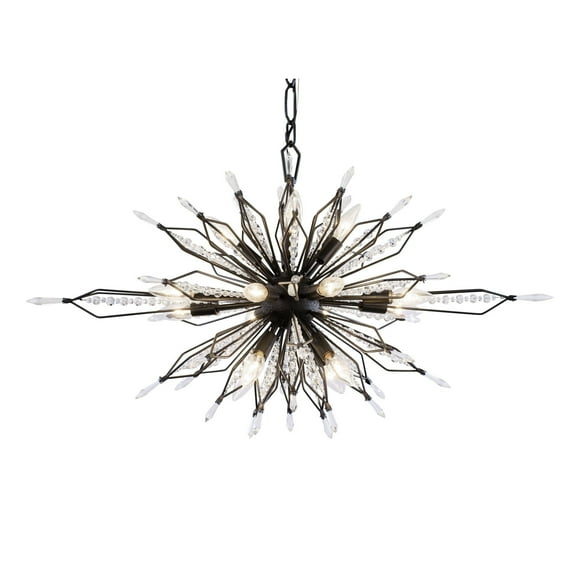 Varaluz Orbital 16-Lt Oval Linear Pendant - Carbon