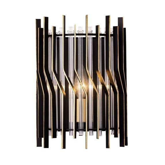 393W01MBFG Varaluz Lighting Park Row - 1 Light Wall Sconce In Industrial Style-11 Inches Tall and 8 Inches Wide