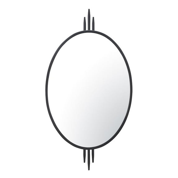 Varaluz Propaganda 22x41 Oval Wall Mirror - Black