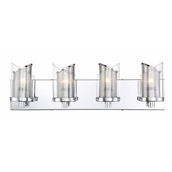 246B04CH-Varaluz Lighting-So Inclined - 4 Light Bath Vanity In Industrial Style-7.5 Inches Tall and 23.75 Inches Wide-Chrome Finish