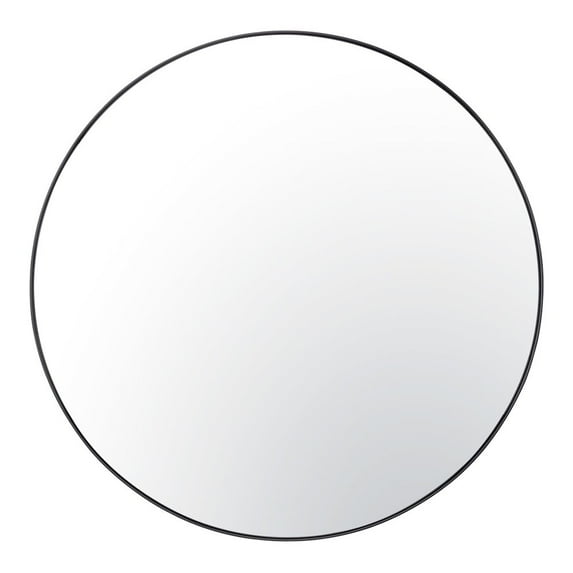 Varaluz Tablet 40-in Round Wall Mirror - Black
