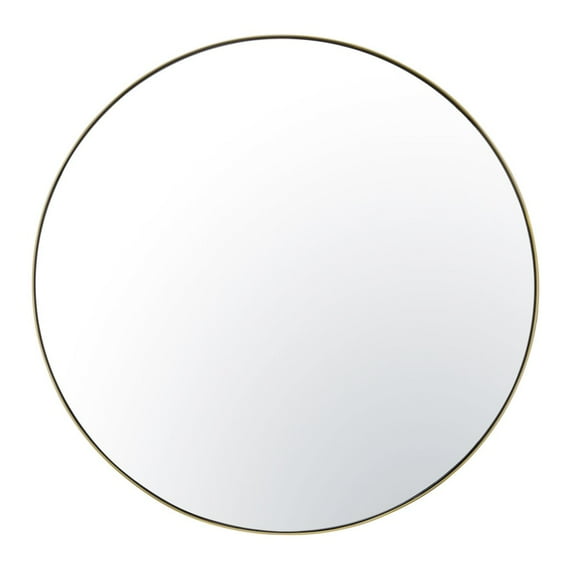 Varaluz Tablet 40-in Round Wall Mirror - Gold