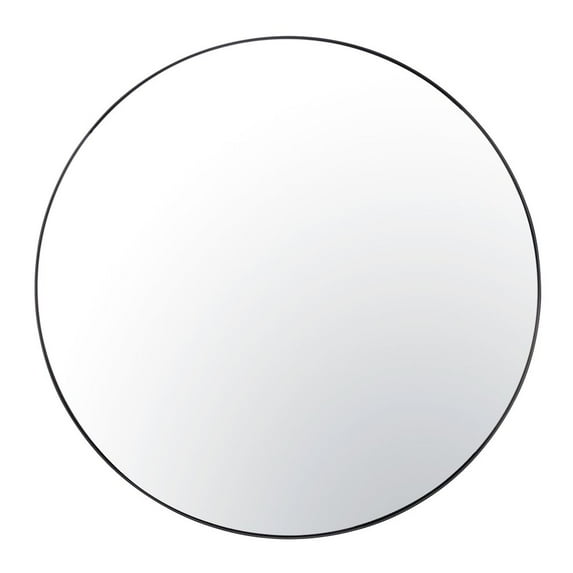 Varaluz Tablet 50-in Round Wall Mirror - Black