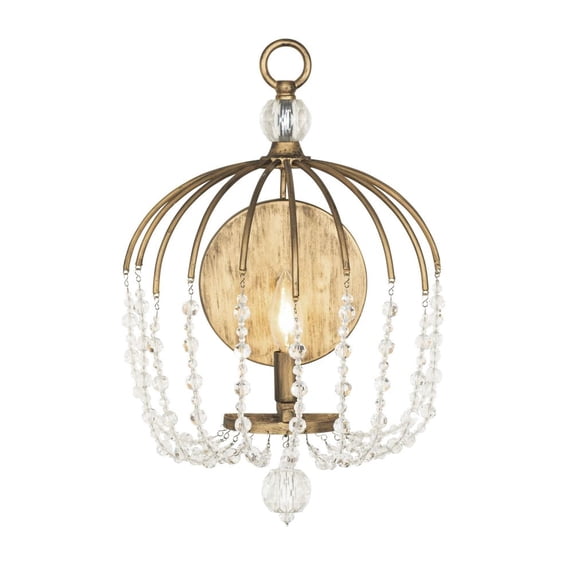 343W01HG Varaluz Lighting Voliere - 1 Light Wall Sconce-Havana Gold Finish