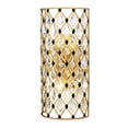thumbnail image 1 of Varaluz Windsor 2-Lt Crystal Sconce - French Gold/Matte Black, 1 of 7
