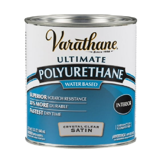 Varathane 200241H Ultimate Water-Based Polyurethane, 1 qt, Each