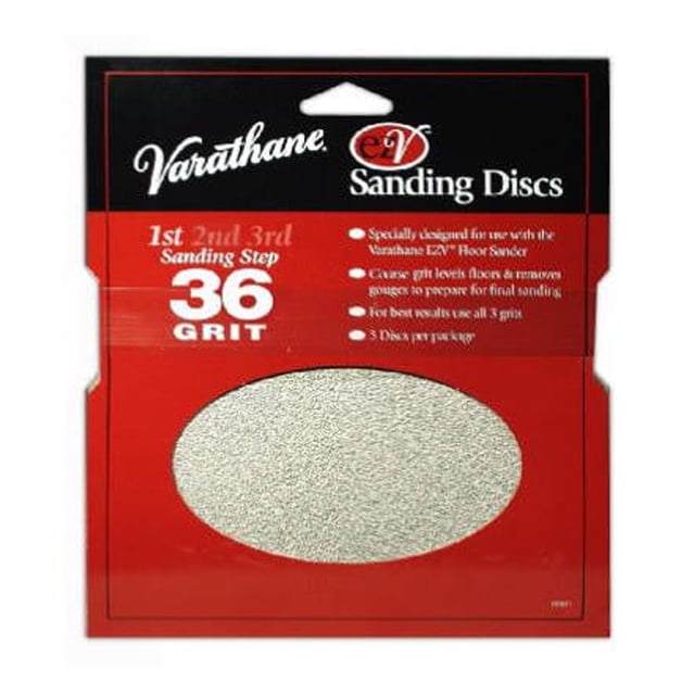 Varathane 203930 Sanding Discs, For Varathane EZV Floor Sander, 36-Grit ...