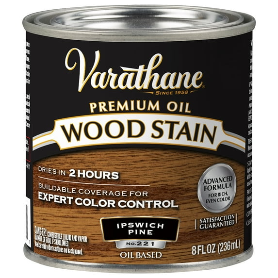 Varathane 211791 Premium Wood Stain, Half Pint, Ipswich Pine