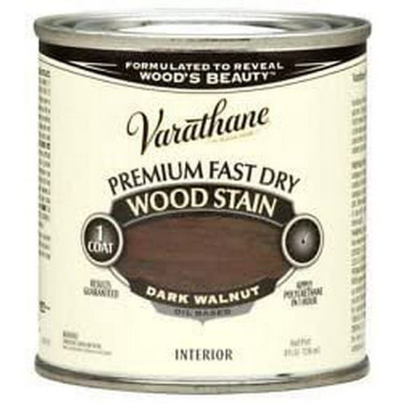 Varathane Fast Dry Wood Stain - Dark Walnut - 1 Quart, Brown