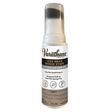 Varathane  4 oz Less Mess Water-Based Linseed Oil Emulsion Wood Stain, Gray - Pack of 4