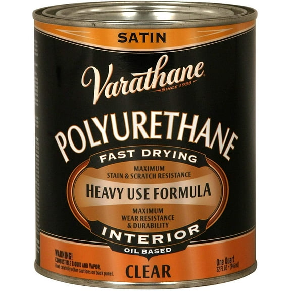 Varathane 9141H 1 Quart Satin Classic Clear Diamond Wood Finish