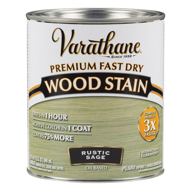 qt Rust-Oleum 297426 Rustic Sage Varathane Premium Fast Dry Wood Stain