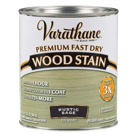 qt Rust-Oleum 297426 Rustic Sage Varathane Premium Fast Dry Wood Stain