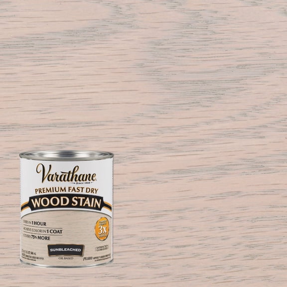 Varathane Premium Fast Dry Semi-Transparent Sunbleached Wood Stain 1 qt.