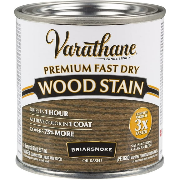 Varathane Premium Fast Dry Wood Stain Wood Finish, 0.5 Pint