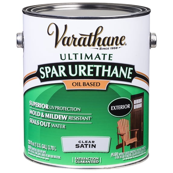 Varathane Satin Clear Exterior VOC Spar Urethane, 1 Gal. 9332