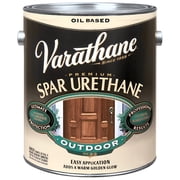 Rust-Oleum 242182 Varathane Gallon Clear Satin Exterior Oil-Based Premium Spar Urethane Finish