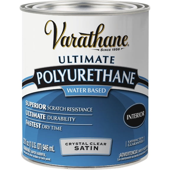 Varathane Satin Crystal Clear Poly Finish 1 qt.
