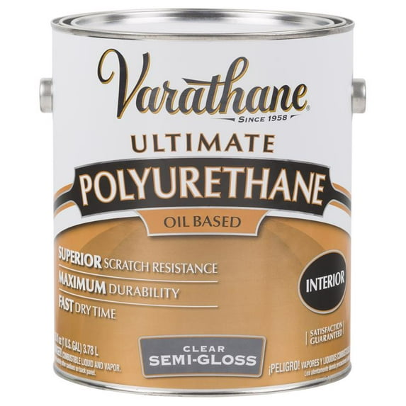Varathane Semi-Gloss Clear Oil-Based Polyurethane 1 gal