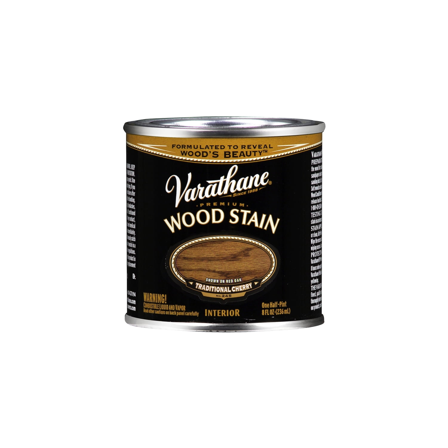 1/2 pt Rust-Oleum 211799 Traditional Cherry Varathane Oil-Based Interior Wood Stain