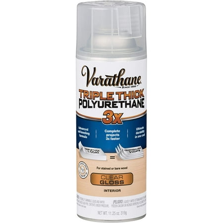 Varathane Triple Thick Polyurethane Spray Wood Finish, 11.25 oz