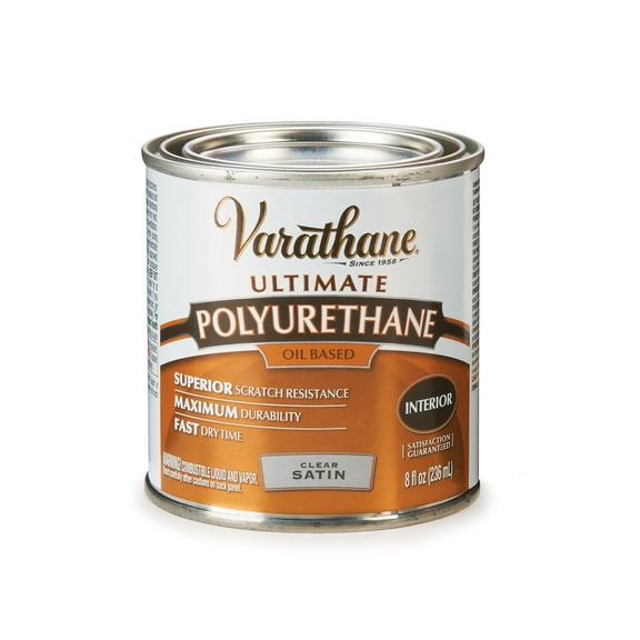 Varathane Ultimate Polyurethane Oil Based Clear Satin 1/2 Pint