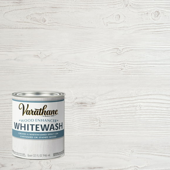 Varathane Wood Enhancer Whitewash Oil-Based Finish, 32 oz Quart, 2 Pack