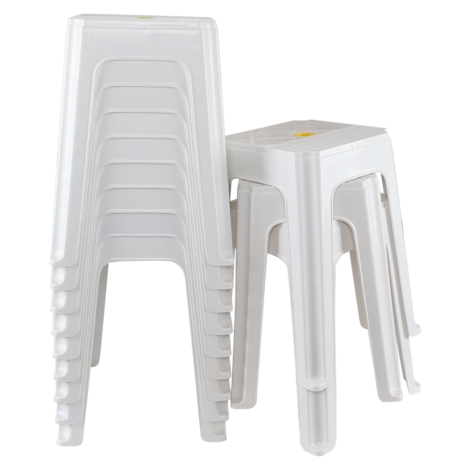 High Stackable Stools Vareone Pack of 12 Commercial Furniture Stacking Stools, Plastic ...