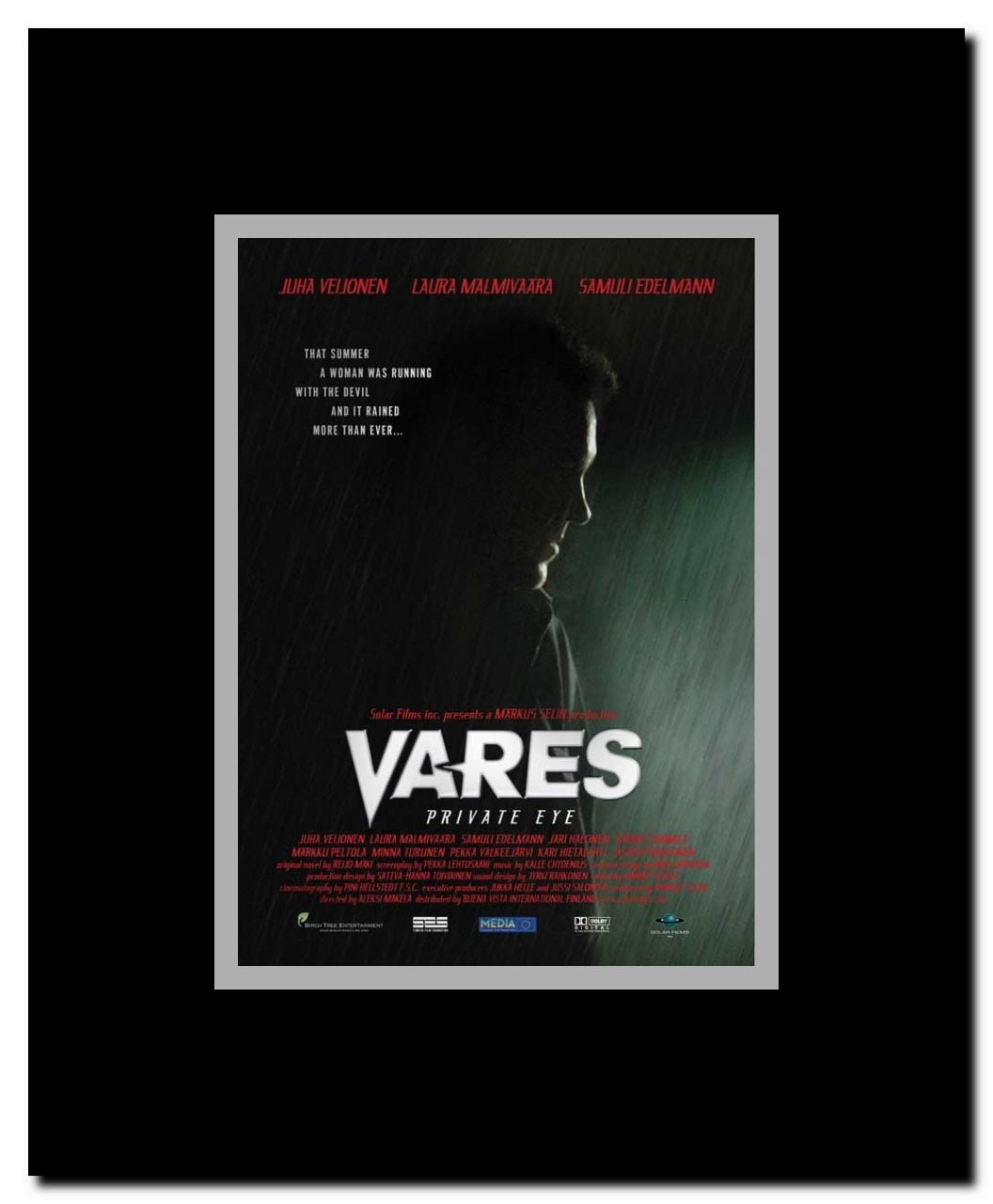 Vares: Private Eye Framed Movie Poster