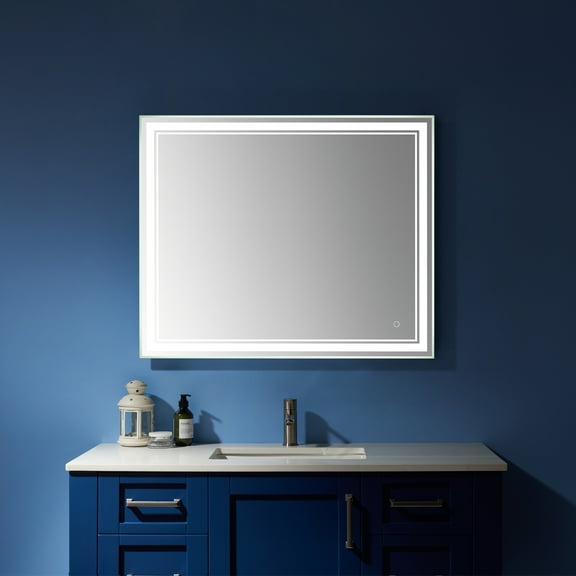 Varese 36'' Rectangle LED Lighted Accent Bathroom Vanity Wall Mount Mirror