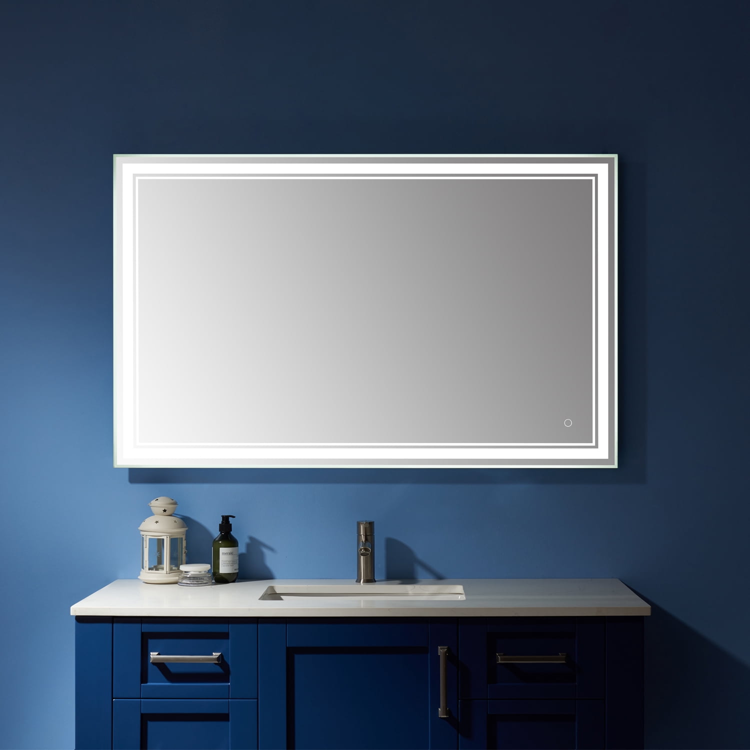 Varese 48'' Rectangle LED Lighted Accent Bathroom Vanity Wall Mount Mirror